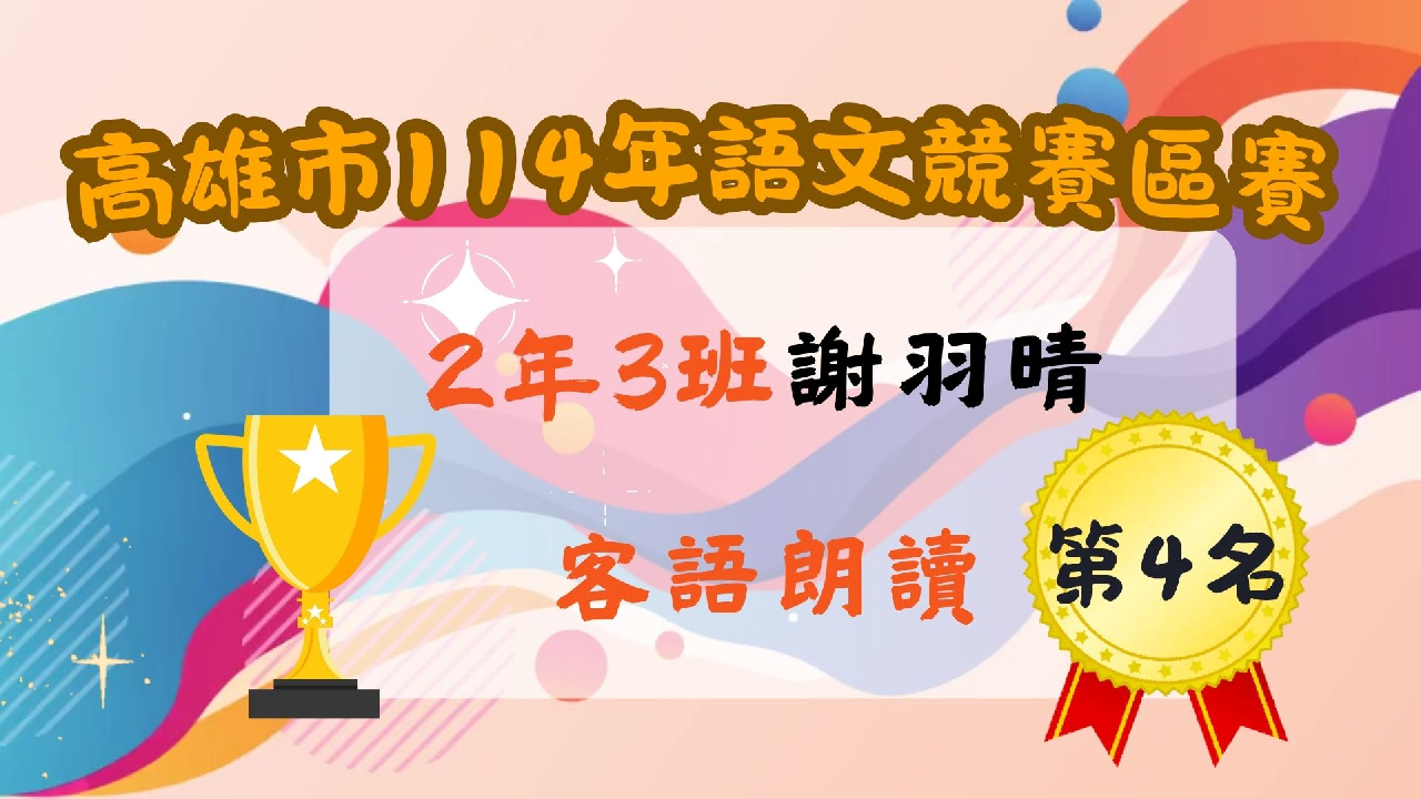 114年高雄市分區語文競賽